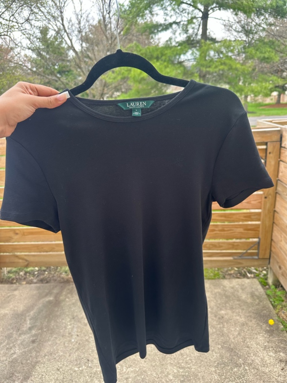 Ralph Lauren Black Short-Sleeve Crewneck Tee